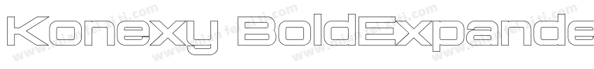 Konexy BoldExpanded字体转换